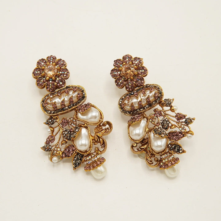 Turkish MotherOfPearls Desginer Earrings - tlmjewels