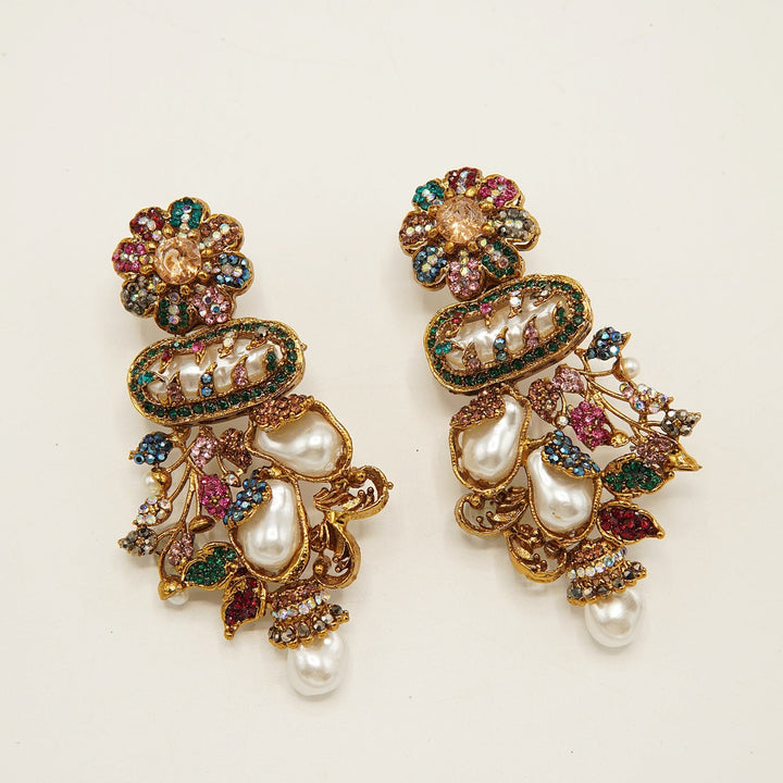 Turkish MotherOfPearls Desginer Earrings - tlmjewels