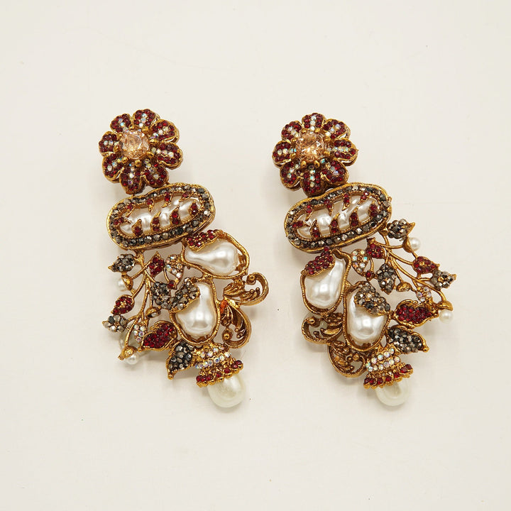 Turkish MotherOfPearls Desginer Earrings - tlmjewels