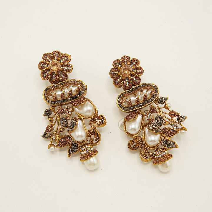 Turkish MotherOfPearls Desginer Earrings - tlmjewels