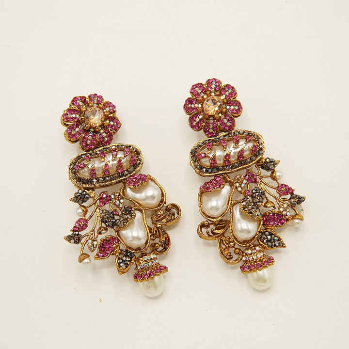 Turkish MotherOfPearls Desginer Earrings - tlmjewels