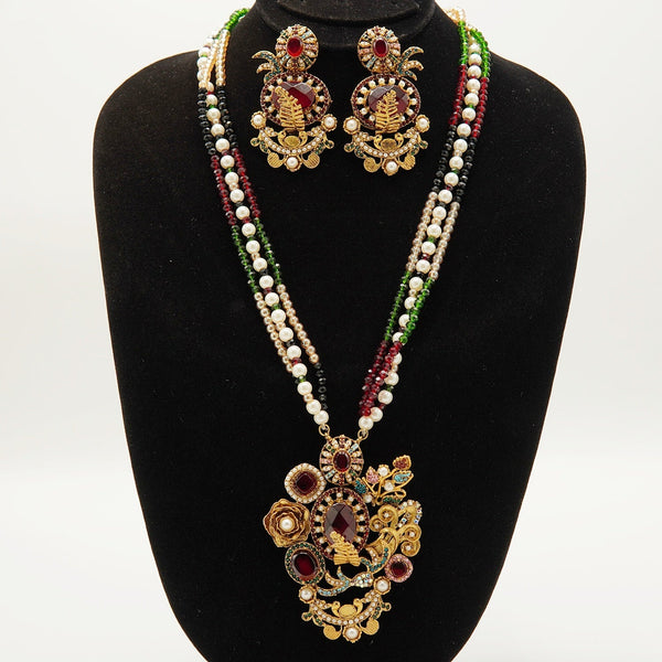 Turkish Royal Pendant Mala Set - tlmjewels