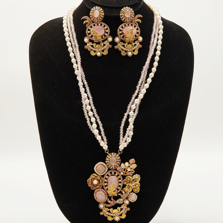 Turkish Royal Pendant Mala Set - tlmjewels