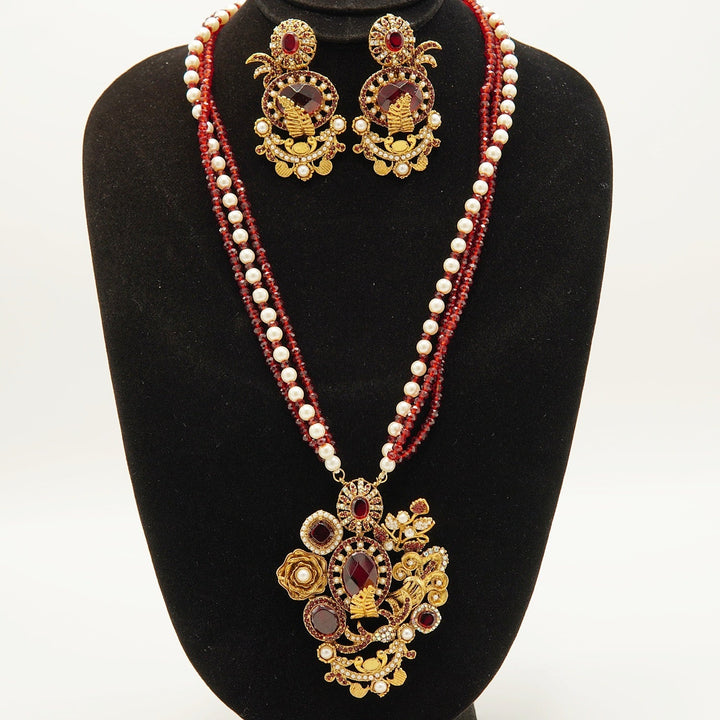 Turkish Royal Pendant Mala Set - tlmjewels
