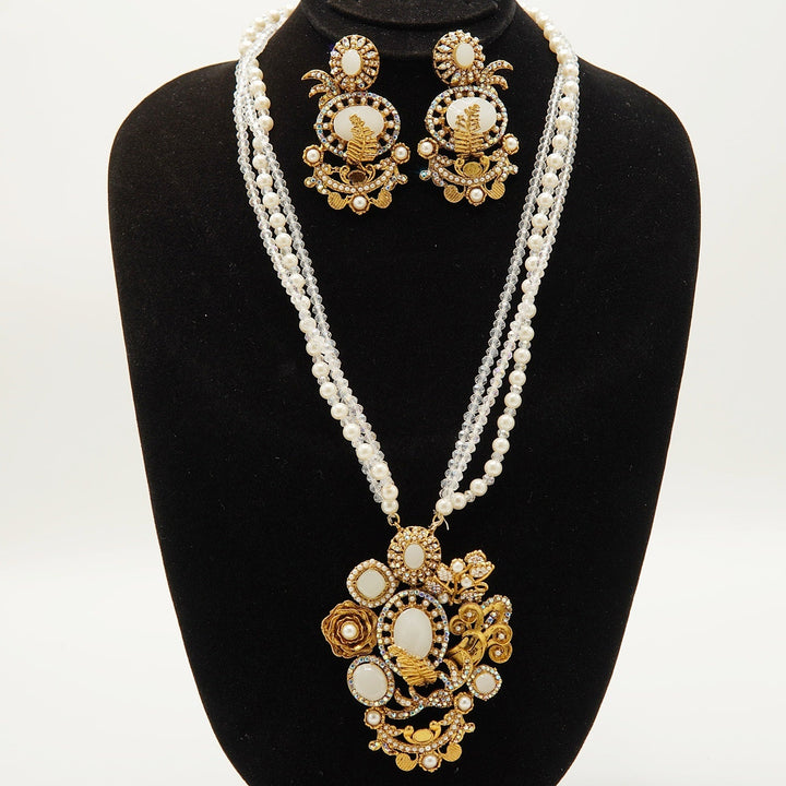 Turkish Royal Pendant Mala Set - tlmjewels