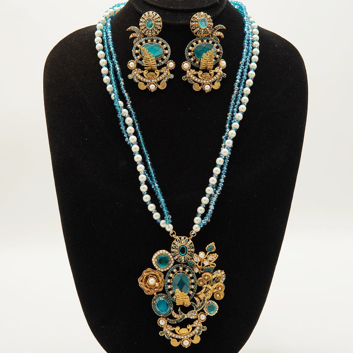 Turkish Royal Pendant Mala Set - tlmjewels