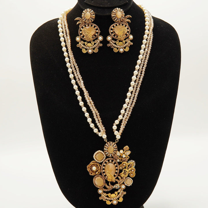 Turkish Royal Pendant Mala Set - tlmjewels