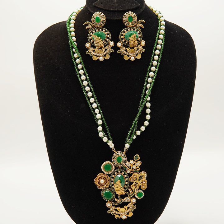 Turkish Royal Pendant Mala Set - tlmjewels