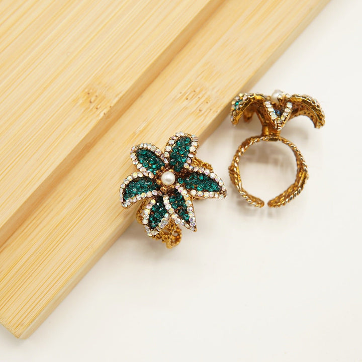 Turkish Stones Flower Ring - tlmjewels