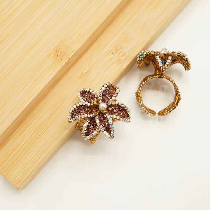Turkish Stones Flower Ring - tlmjewels