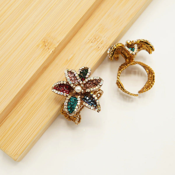 Turkish Stones Flower Ring - tlmjewels