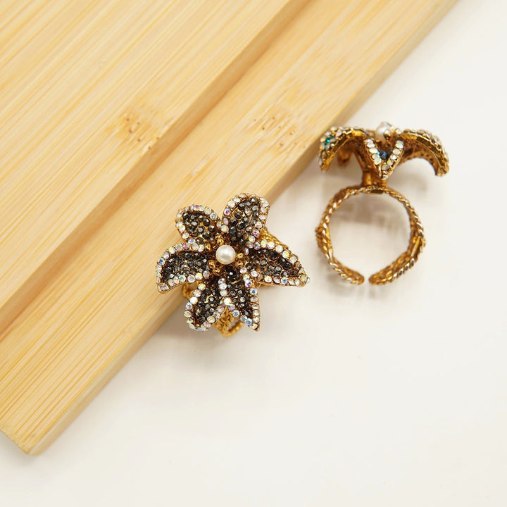 Turkish Stones Flower Ring - tlmjewels