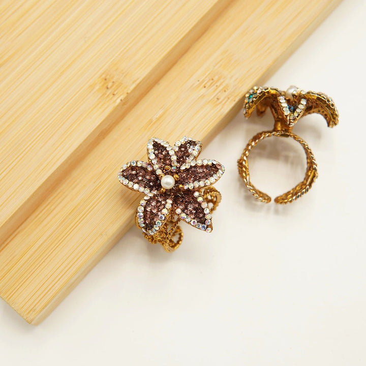 Turkish Stones Flower Ring - tlmjewels