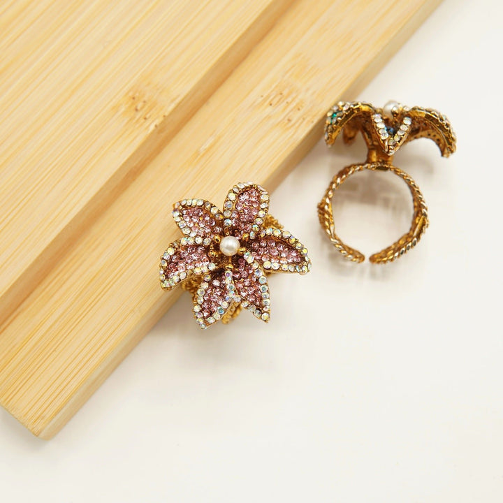 Turkish Stones Flower Ring - tlmjewels