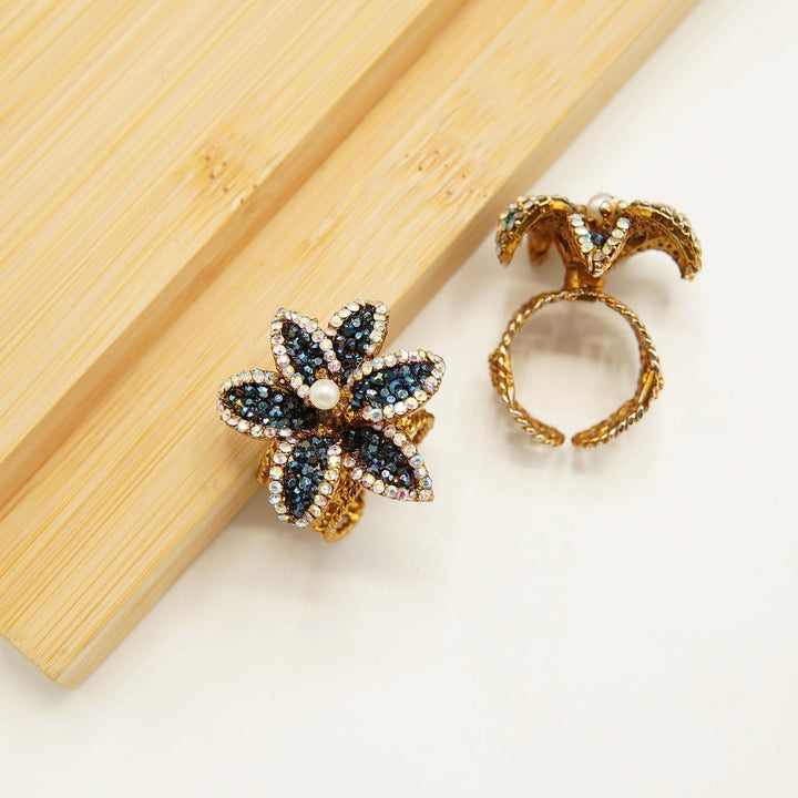 Turkish Stones Flower Ring - tlmjewels
