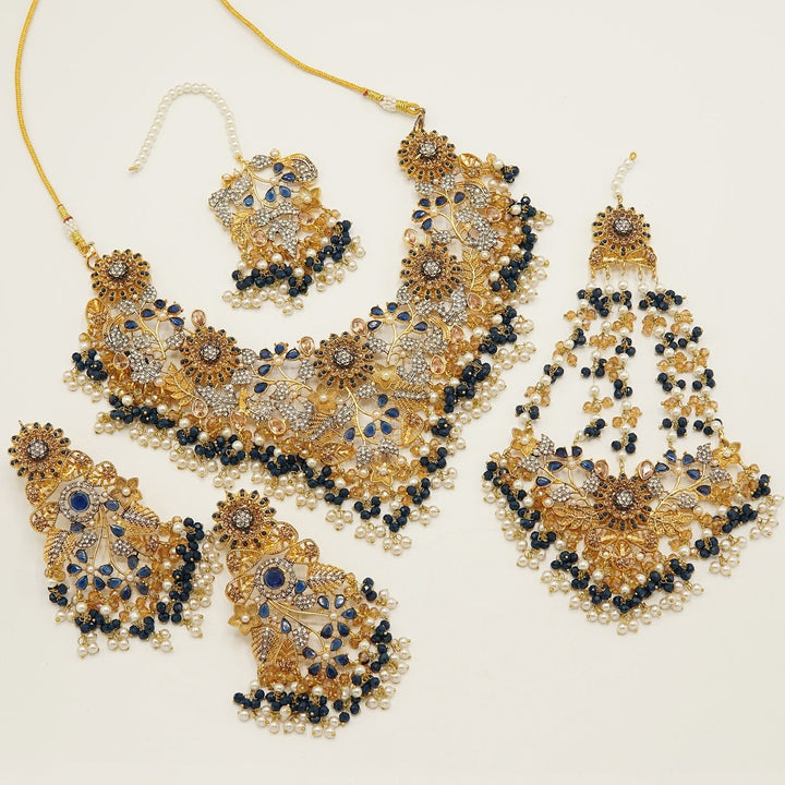 Two Tone Bride's Favourite Briddal Set - tlmjewels