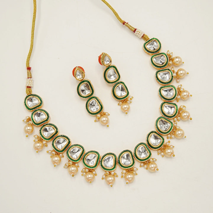 Uncut Kundan Necklace (desgin 2) - tlmjewels