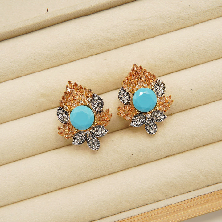 Zircones Diamond Medium Size Studs - tlmjewels
