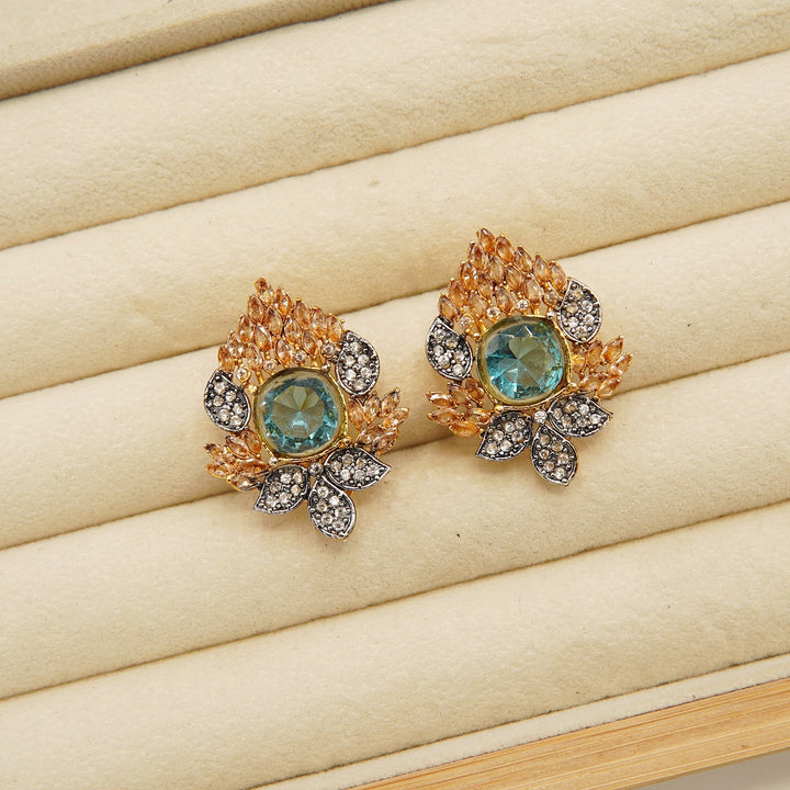 Zircones Diamond Medium Size Studs - tlmjewels