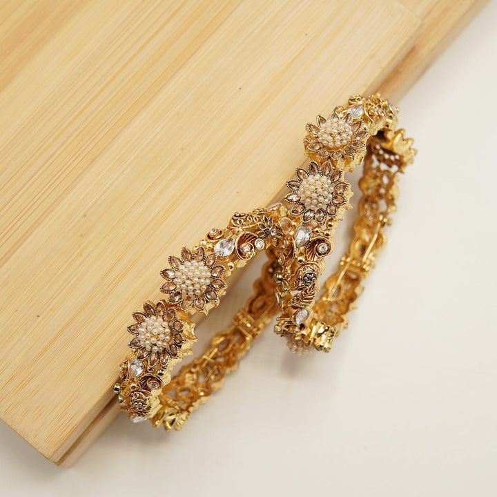 Zircones Full Stones Double Sided Bangles Pair - tlmjewels