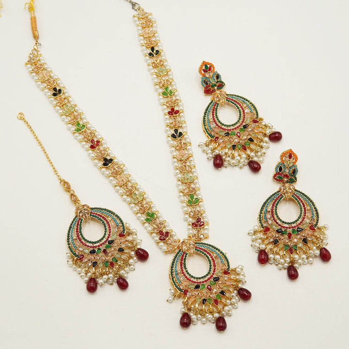 Zircones Nauratan Mala Set - tlmjewels
