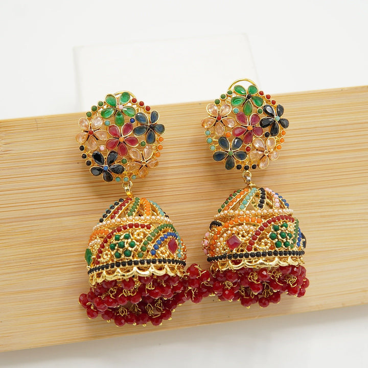 Zircones Naurtan Backfill Jhumkas - tlmjewels