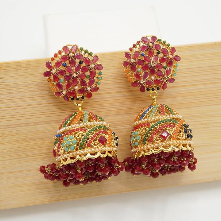 Zircones Naurtan Backfill Jhumkas - tlmjewels