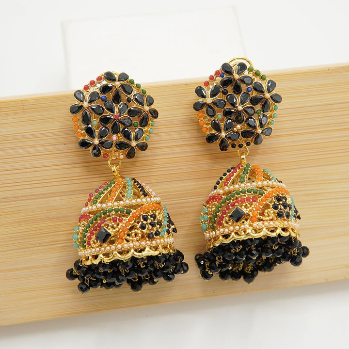 Zircones Naurtan Backfill Jhumkas - tlmjewels