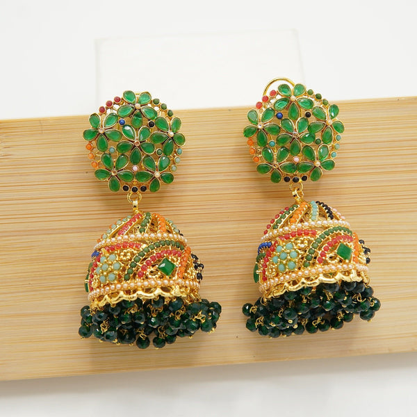 Zircones Naurtan Backfill Jhumkas - tlmjewels