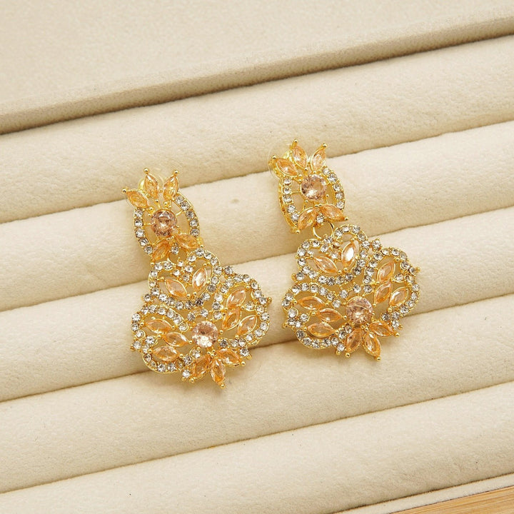 Zircones Party Wear Earrings - tlmjewels