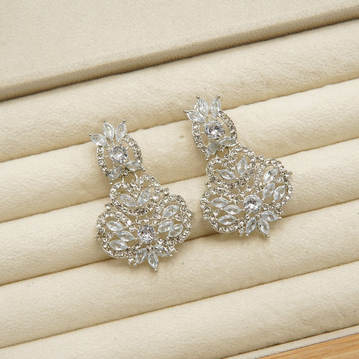 Zircones Party Wear Earrings - tlmjewels