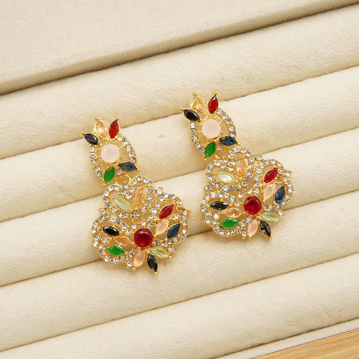 Zircones Party Wear Earrings - tlmjewels