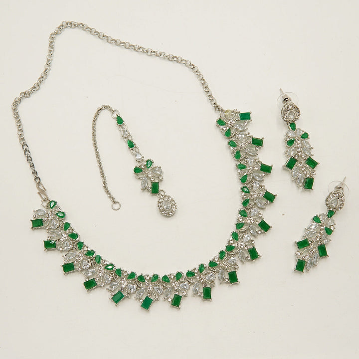 Zircones Party Wear Necklace Sets - tlmjewels