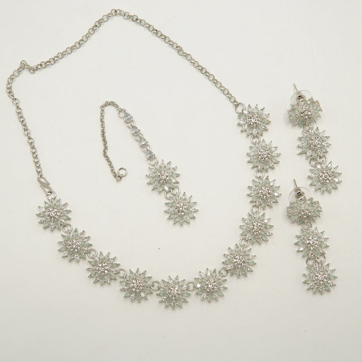 Zircones Sunflower Necklace Set - tlmjewels