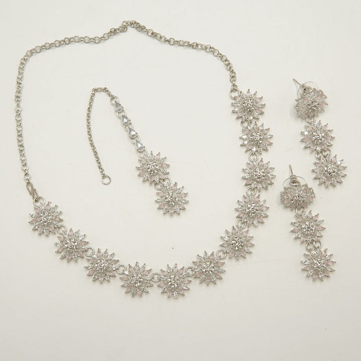 Zircones Sunflower Necklace Set - tlmjewels