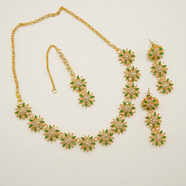Zircones Sunflower Necklace Set - tlmjewels