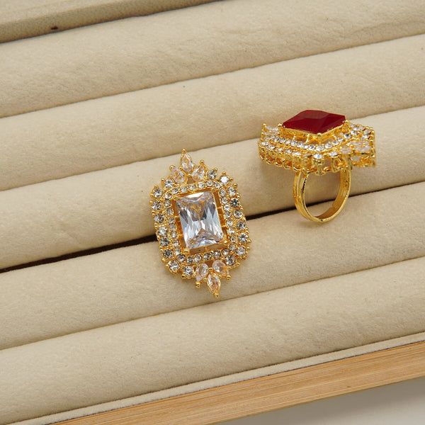 Zirconia Doublets Ring - tlmjewels