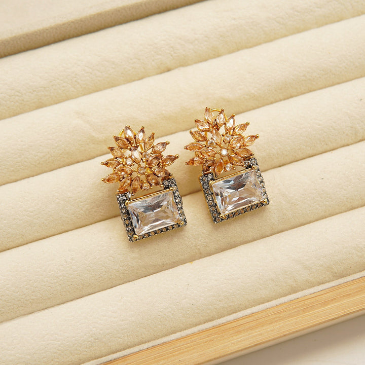 Zirconia GemStone Doublets Studs - tlmjewels
