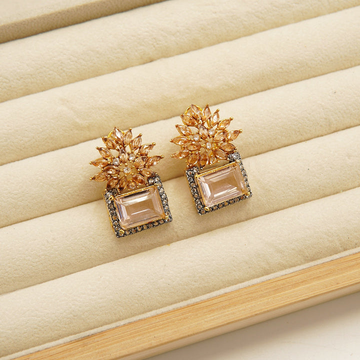 Zirconia GemStone Doublets Studs - tlmjewels