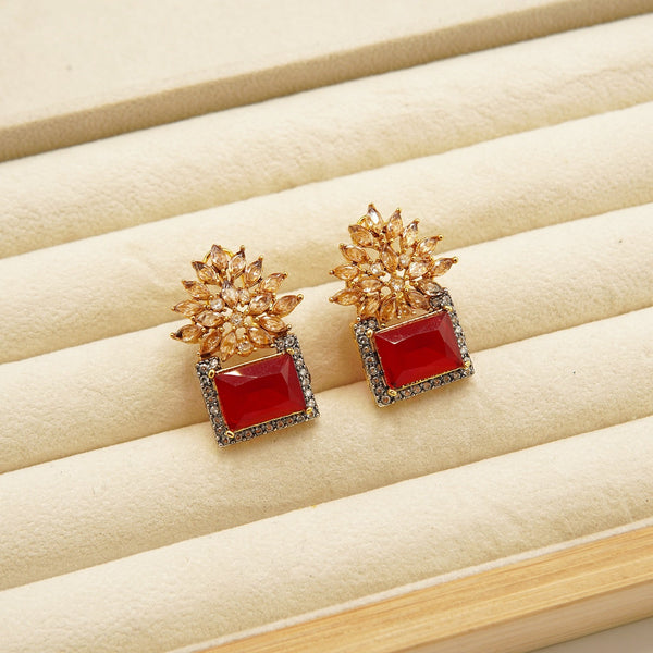 Zirconia GemStone Doublets Studs - tlmjewels