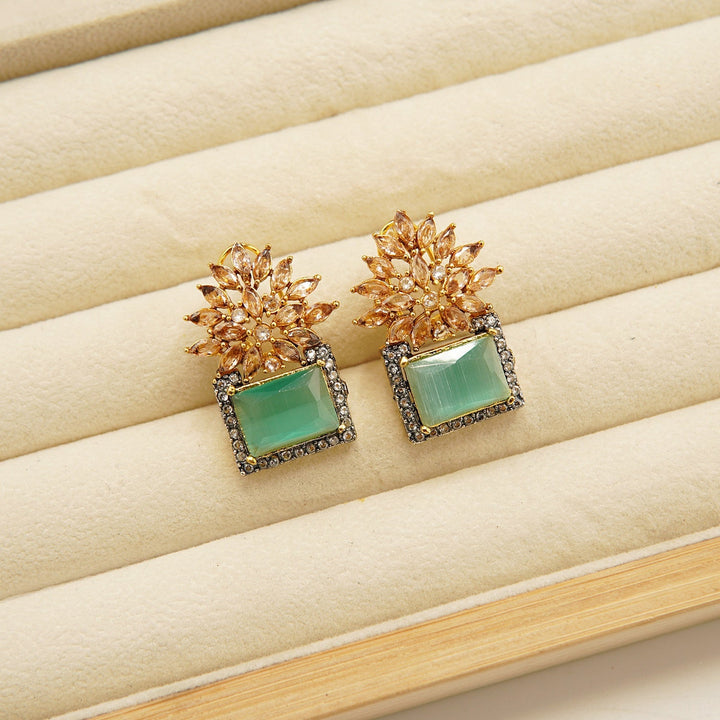 Zirconia GemStone Doublets Studs - tlmjewels