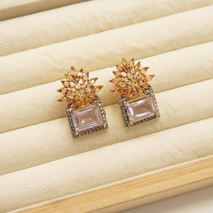 Zirconia GemStone Doublets Studs - tlmjewels