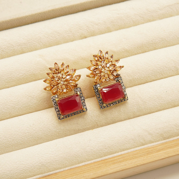 Zirconia GemStone Doublets Studs - tlmjewels