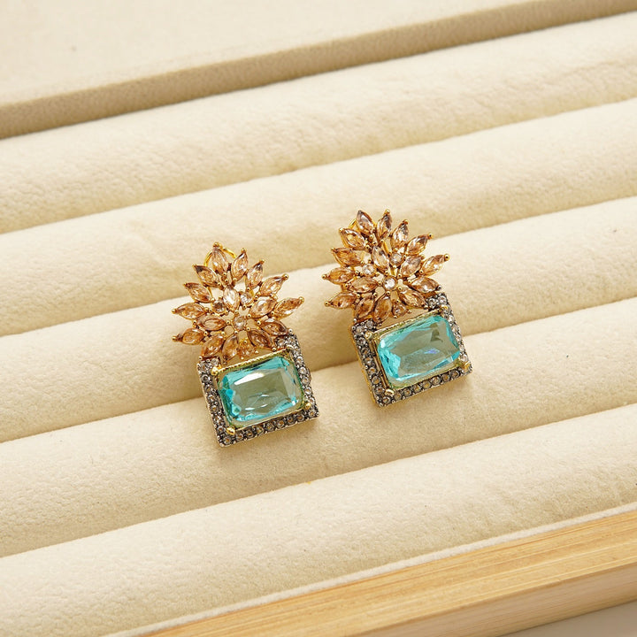 Zirconia GemStone Doublets Studs - tlmjewels