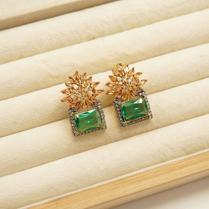 Zirconia GemStone Doublets Studs - tlmjewels