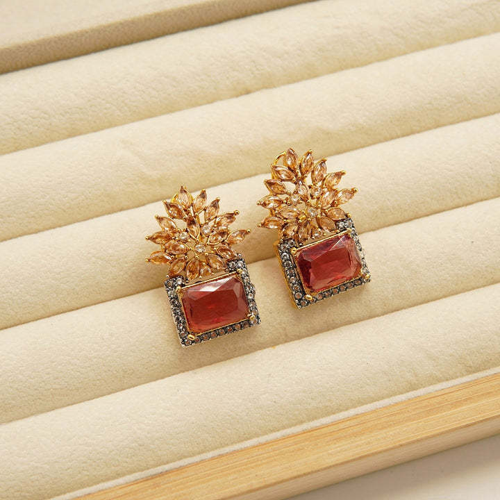 Zirconia GemStone Doublets Studs - tlmjewels
