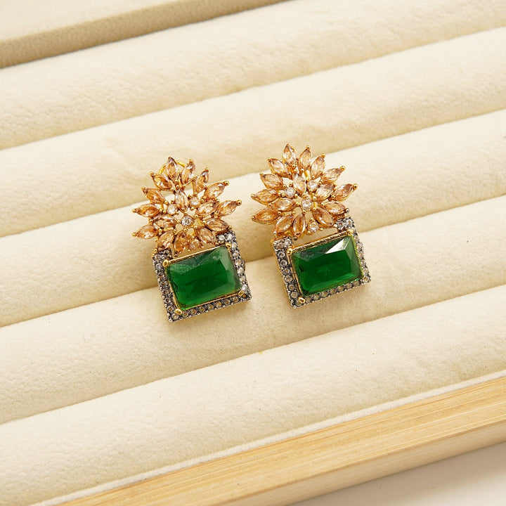 Zirconia GemStone Doublets Studs - tlmjewels