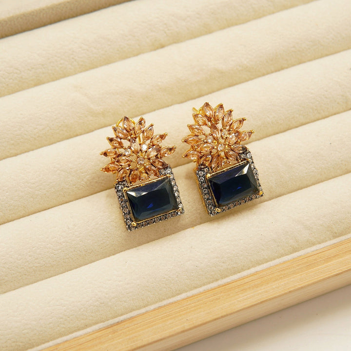 Zirconia GemStone Doublets Studs - tlmjewels