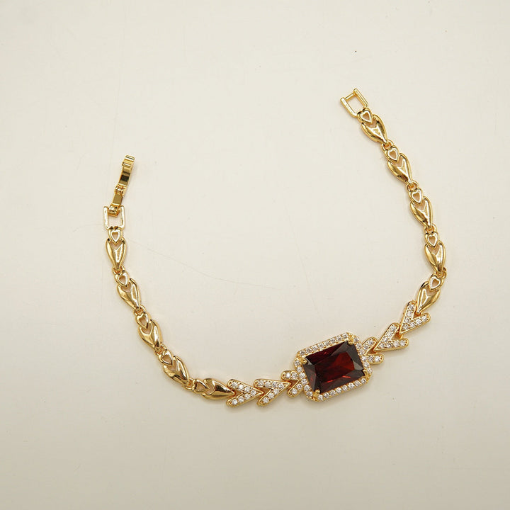 Zirconia Gold Doublets Bracelets - tlmjewels