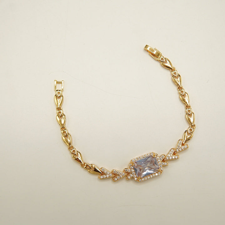 Zirconia Gold Doublets Bracelets - tlmjewels
